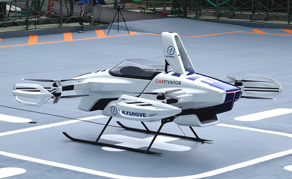 Taxi volant Skydrive etvol sd-03 au japon