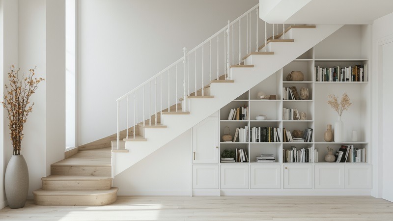 espace sous escalier
