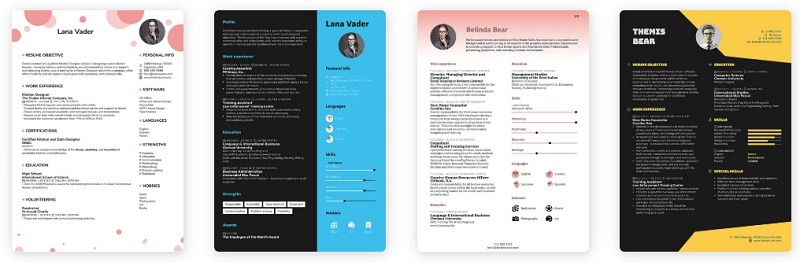 Kickresume exemples de CV