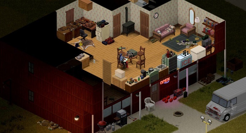 Project Zomboid intérieur